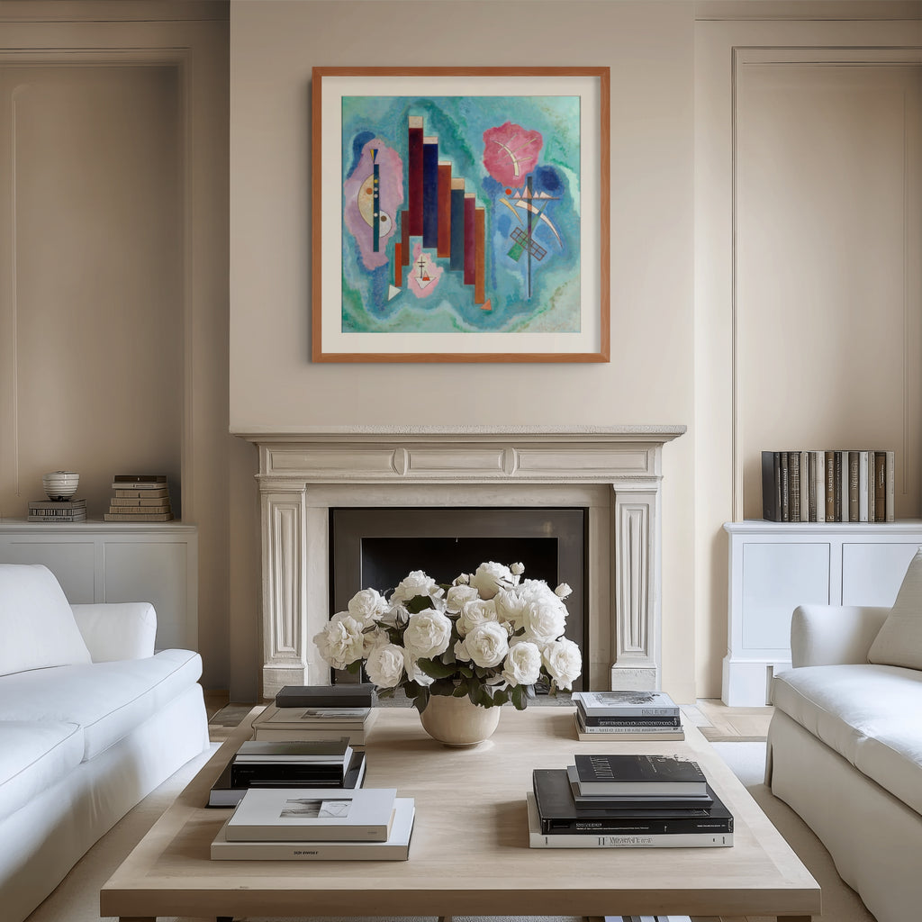 Hacia abajo - Wassily Kandinsky - Lienzo premium 430g (calidad de galeria)