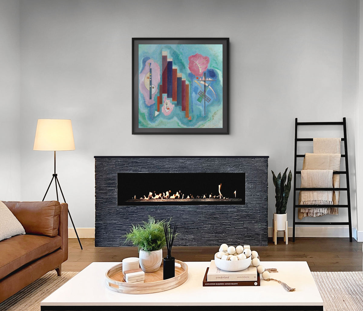 Downwards - Wassily Kandinsky - 430g premium canvas (gallery quality)