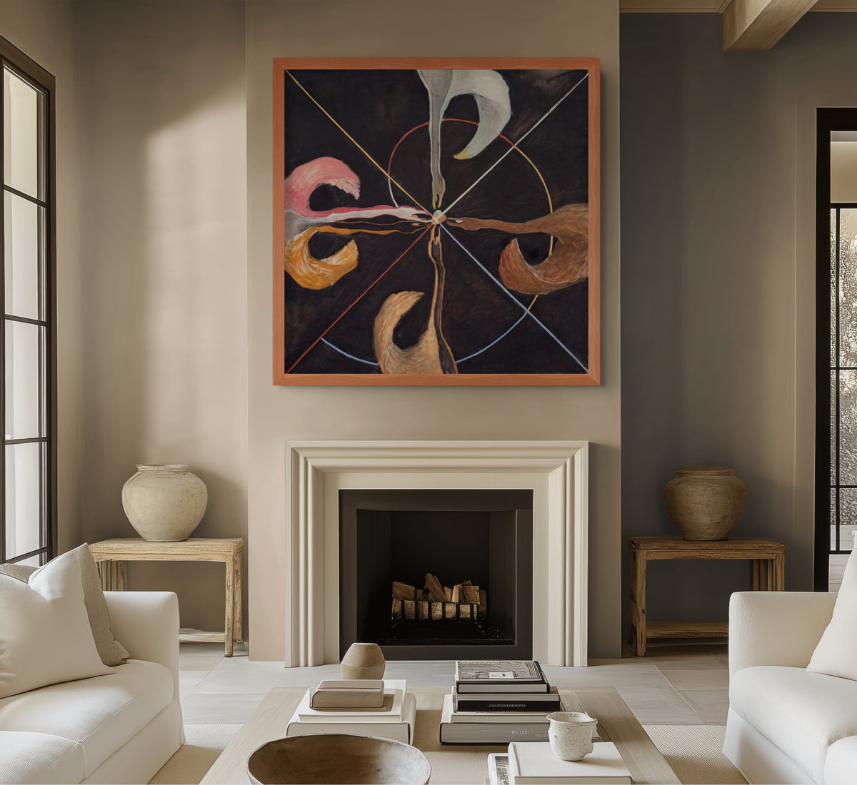 El cisne, n.º 7  - Hilma af Klint - Lienzo premium 430g (calidad de galeria)