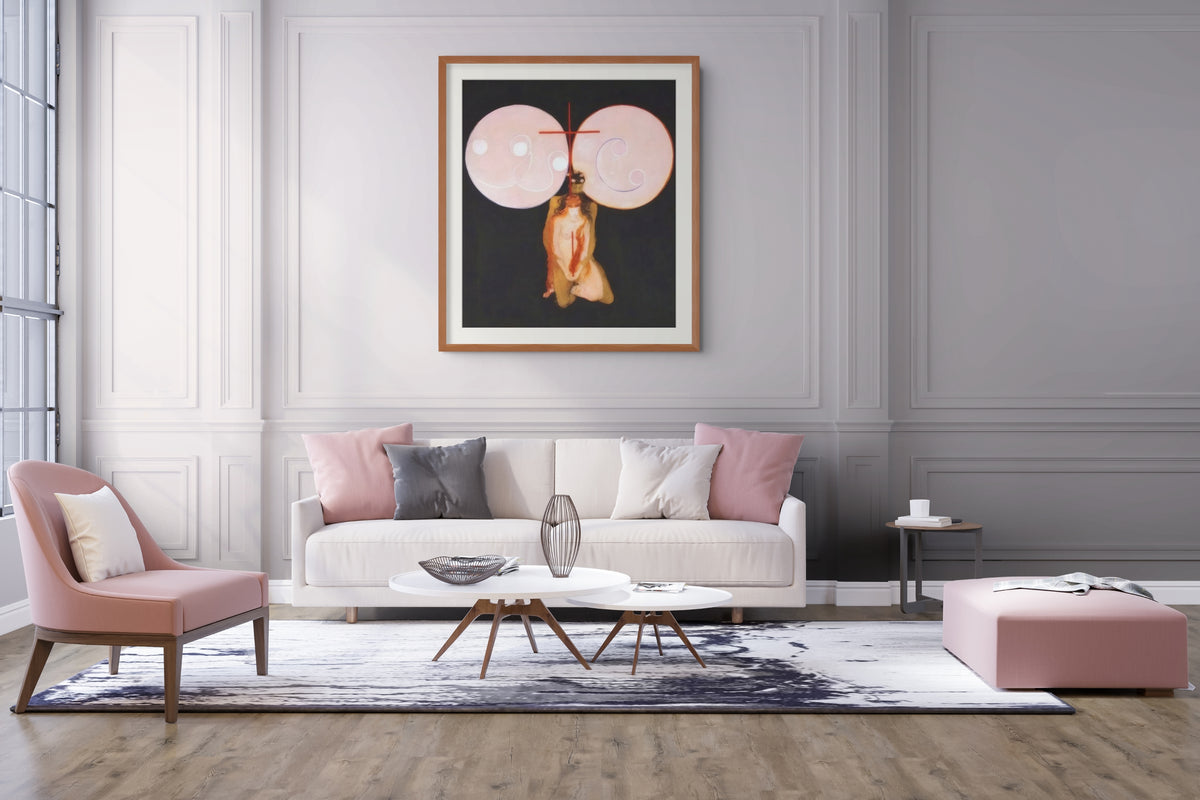 Las grandes pinturas de figuras, n.º 5: La llave de la obra realizada hasta la fecha - Hilma af Klint - Lienzo premium 430g (calidad de galeria)