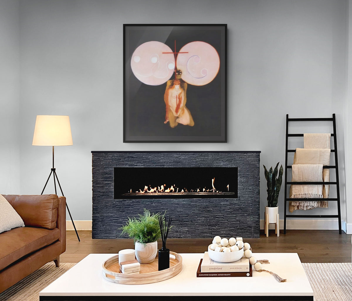 Las grandes pinturas de figuras, n.º 5: La llave de la obra realizada hasta la fecha - Hilma af Klint - Lienzo premium 430g (calidad de galeria)