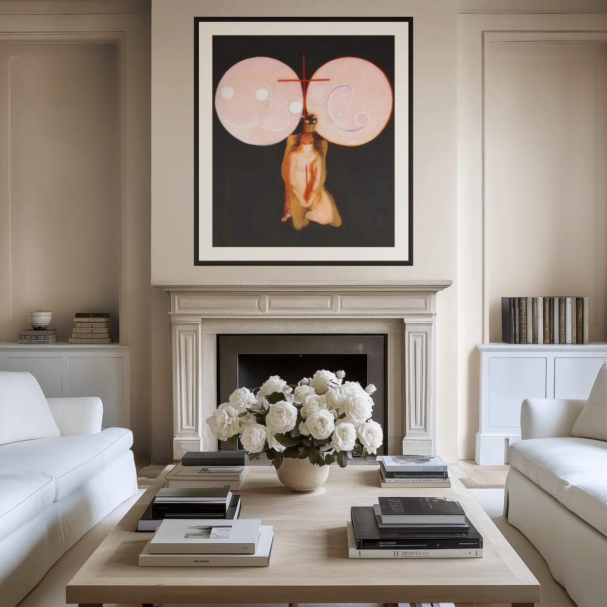 Las grandes pinturas de figuras, n.º 5: La llave de la obra realizada hasta la fecha - Hilma af Klint - Lienzo premium 430g (calidad de galeria)