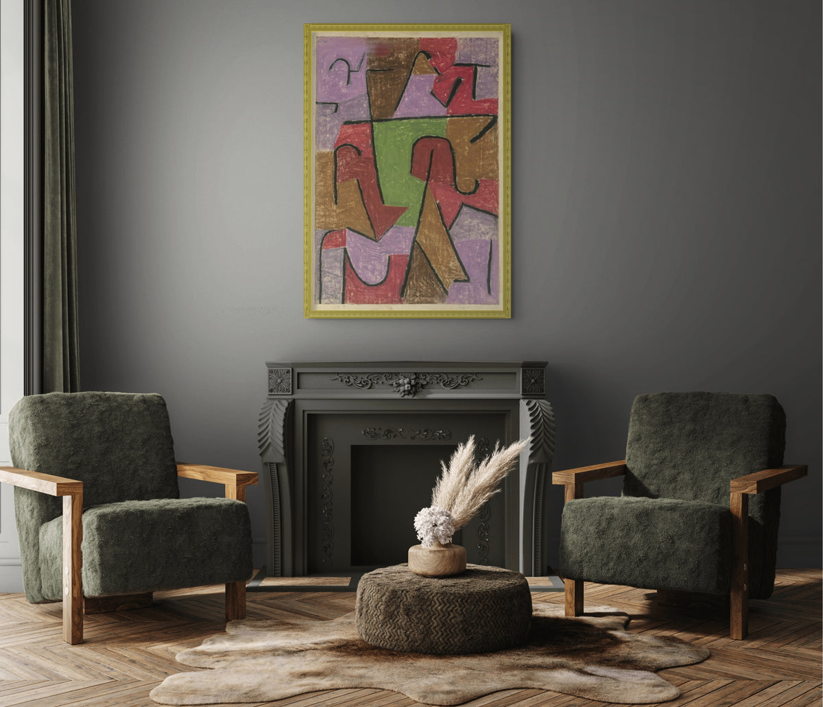 Indien - Paul Klee - Toile premium 430g (qualité galerie)