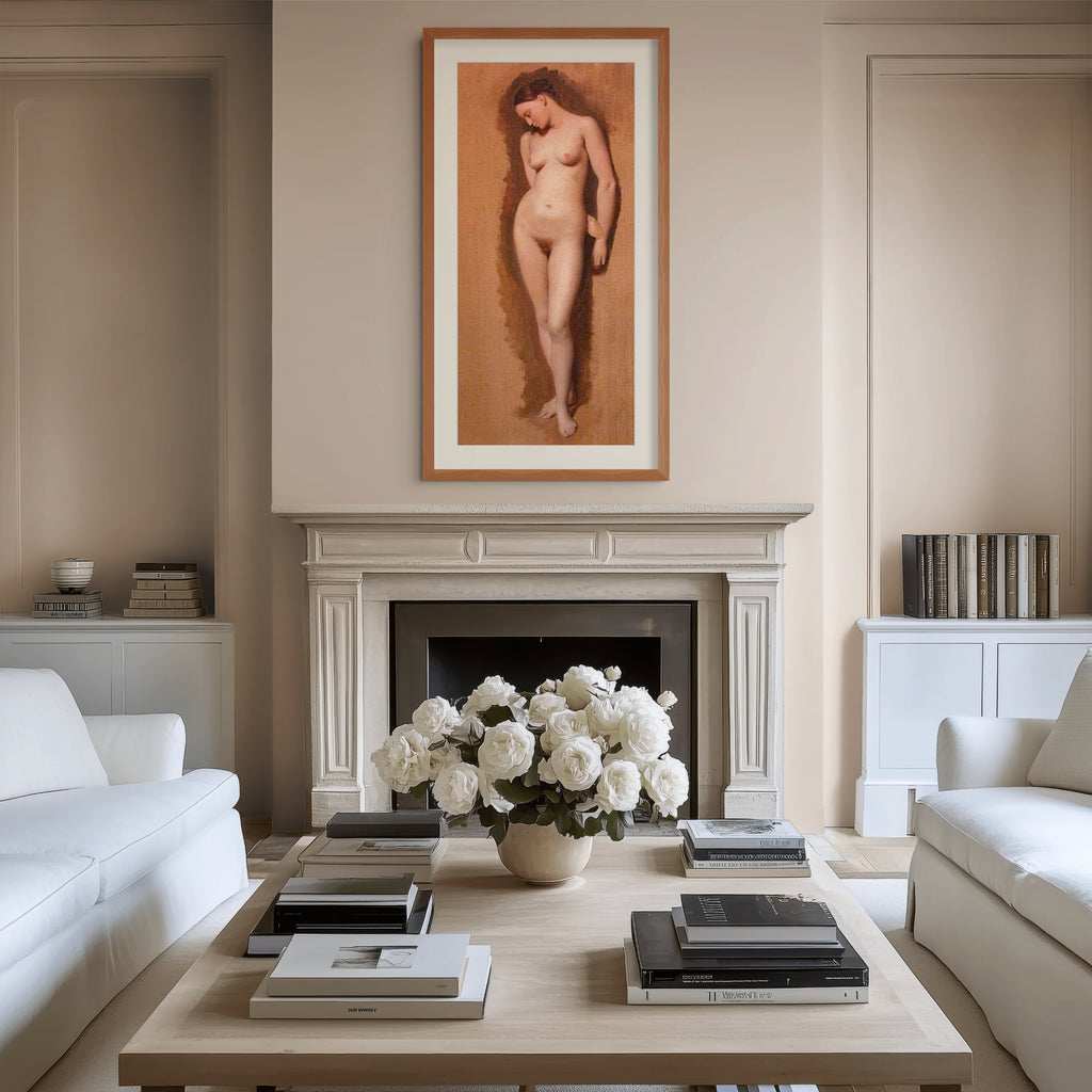 Estudio de desnudo - Jean-Auguste-Dominique Ingres - Lienzo premium 430g (calidad de galeria)