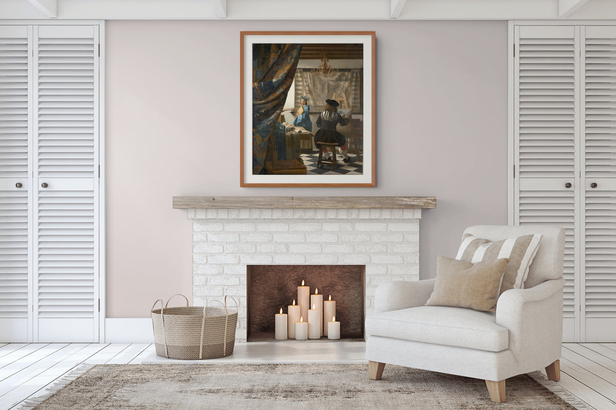 Woman Holding a Balance - Johannes Vermeer - Premium 430g canvas (gallery quality)