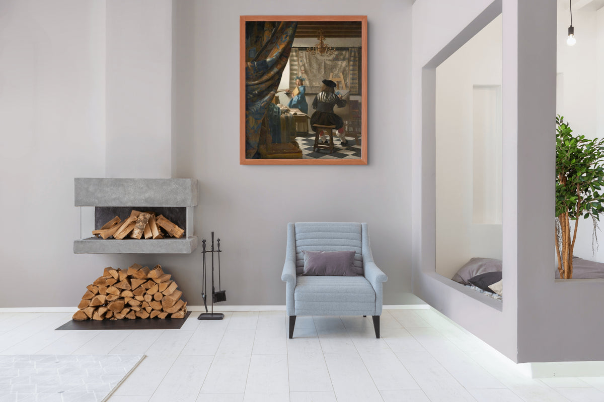 Woman Holding a Balance - Johannes Vermeer - Premium 430g canvas (gallery quality)