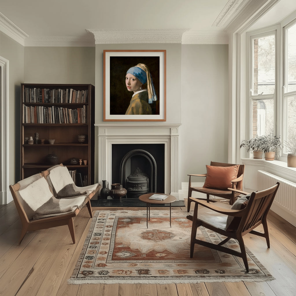 Girl with a Pearl Earring - Jan Vermeer van - Premium Canvas 430g (gallery quality)
