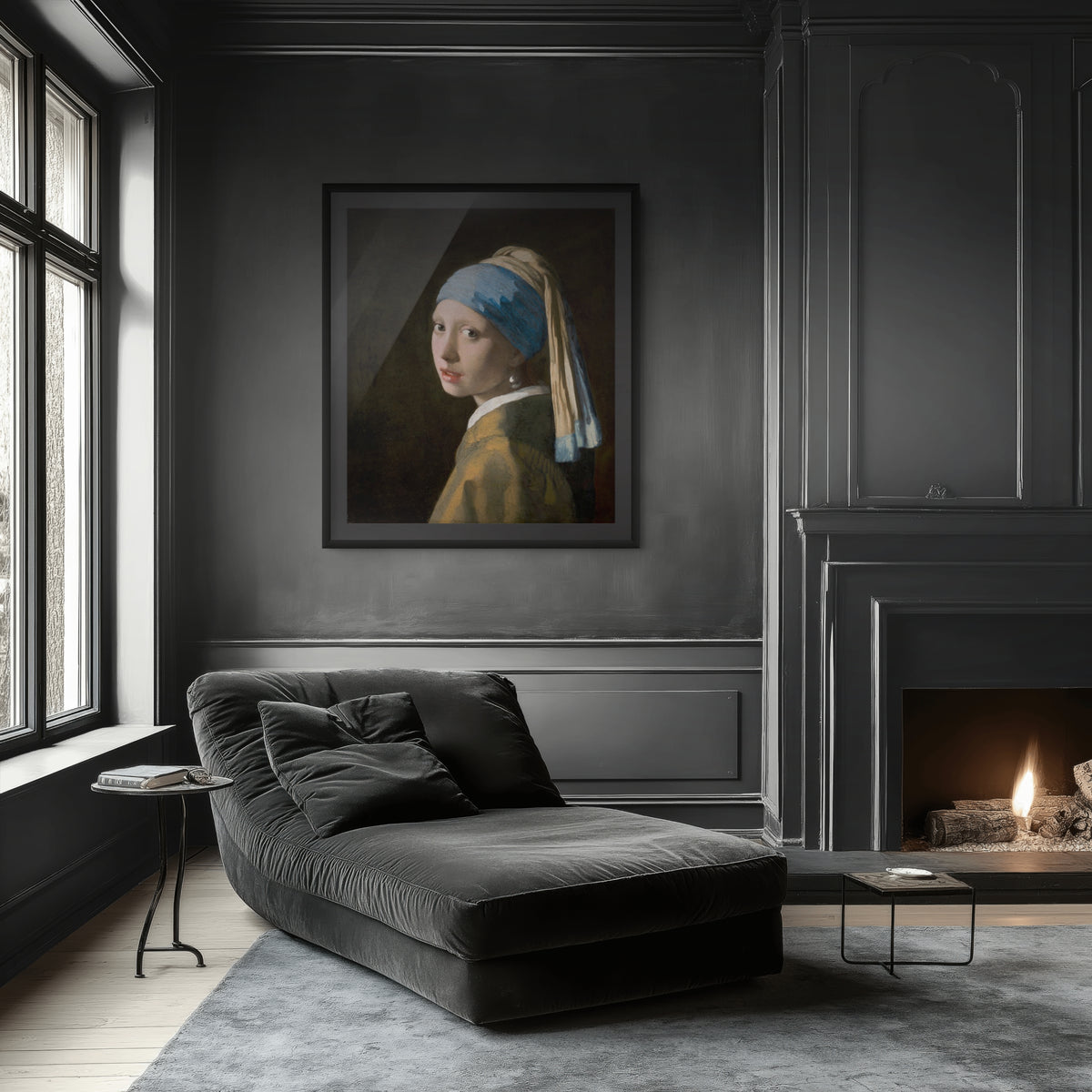 Girl with a Pearl Earring - Jan Vermeer van - Premium Canvas 430g (gallery quality)
