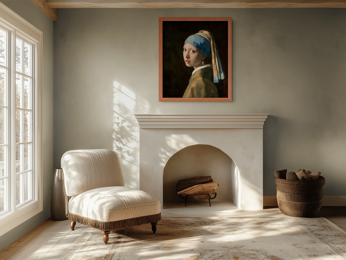 Girl with a Pearl Earring - Jan Vermeer van - Premium Canvas 430g (gallery quality)