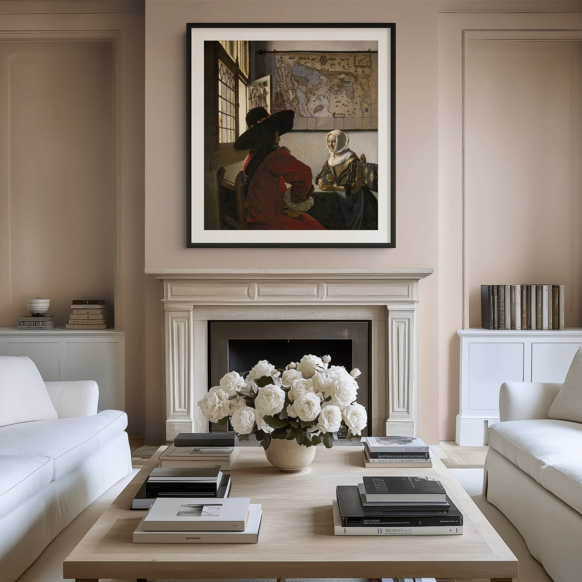 Woman Holding a Balance - Johannes Vermeer - Premium 430g canvas (gallery quality)