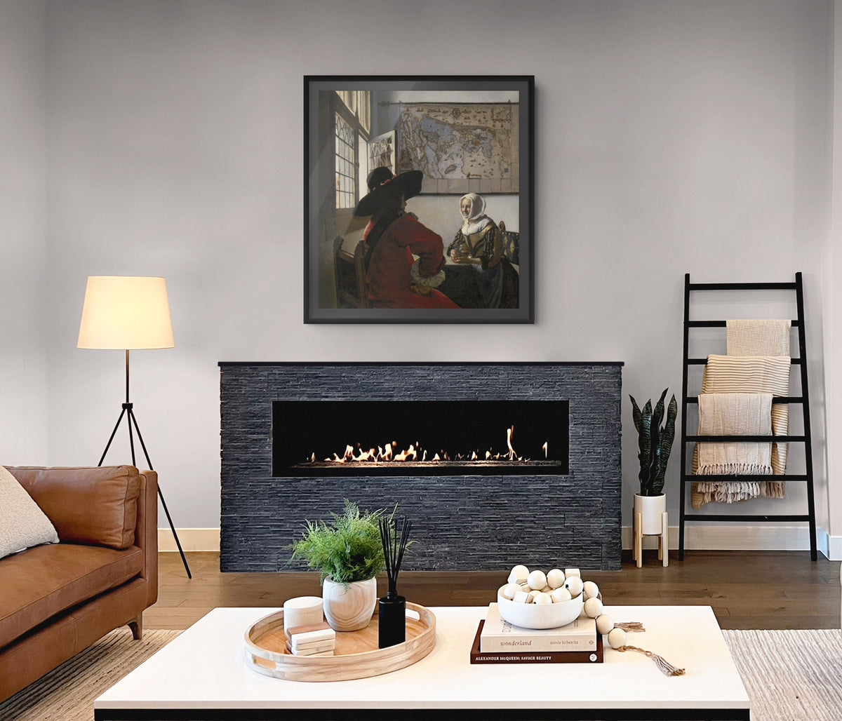 Woman Holding a Balance - Johannes Vermeer - Premium 430g canvas (gallery quality)