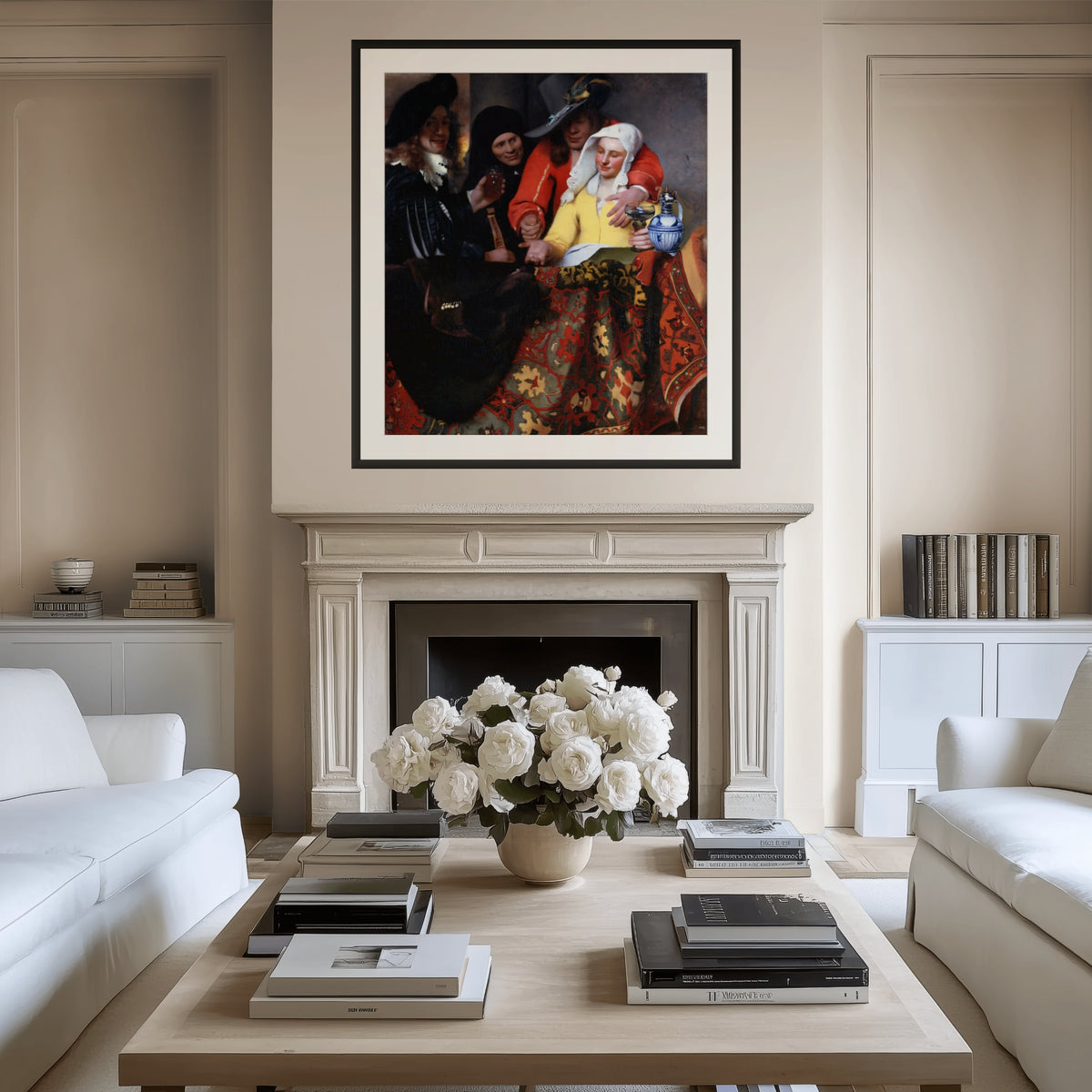 Woman Holding a Balance - Johannes Vermeer - Premium 430g canvas (gallery quality)