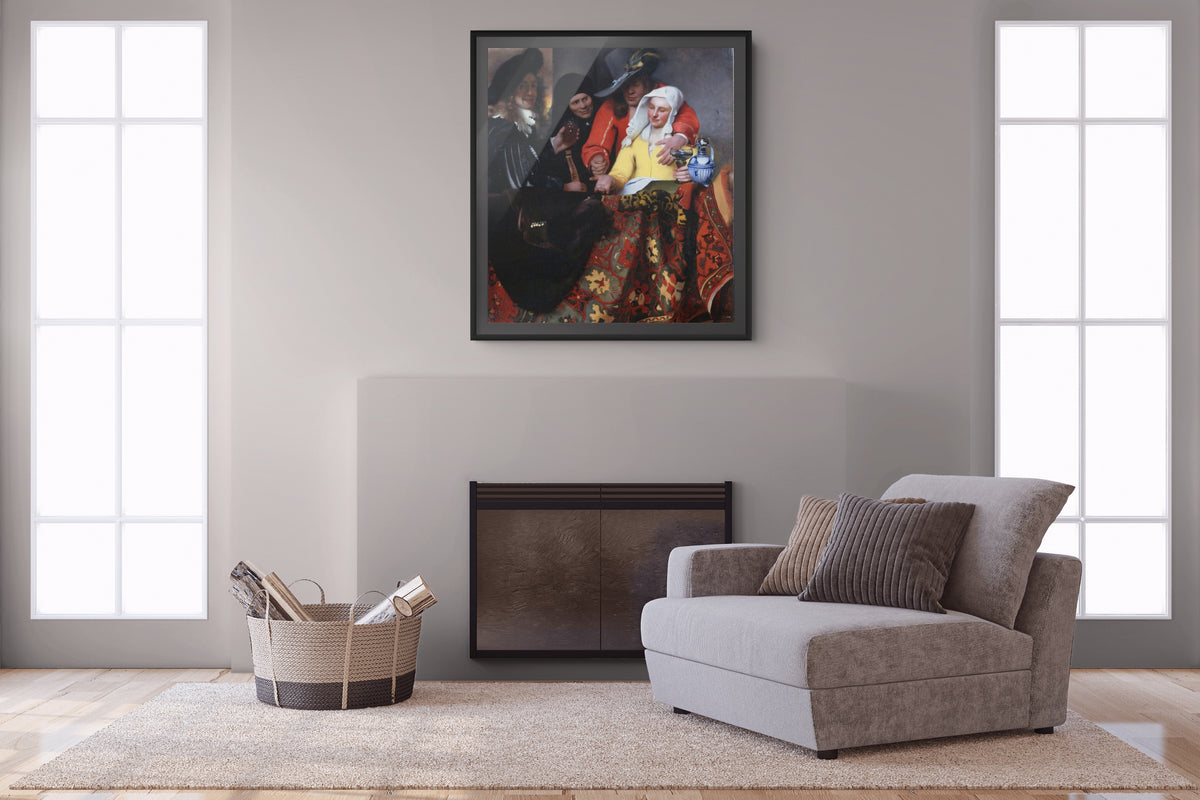 Woman Holding a Balance - Johannes Vermeer - Premium 430g canvas (gallery quality)