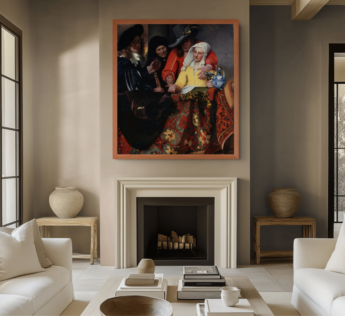 Woman Holding a Balance - Johannes Vermeer - Premium 430g canvas (gallery quality)