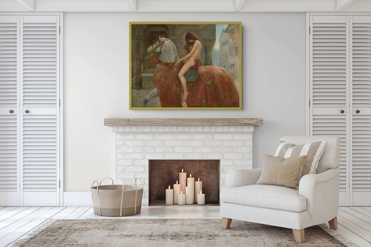 Lady Godiva - John Collier - Lienzo premium 430g (calidad de galeria)