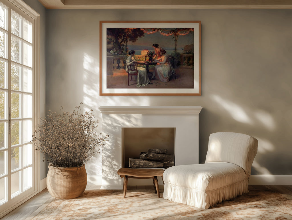 La fin du dîner - Jules-Alexandre Grun - Toile premium 430g (qualité galerie)