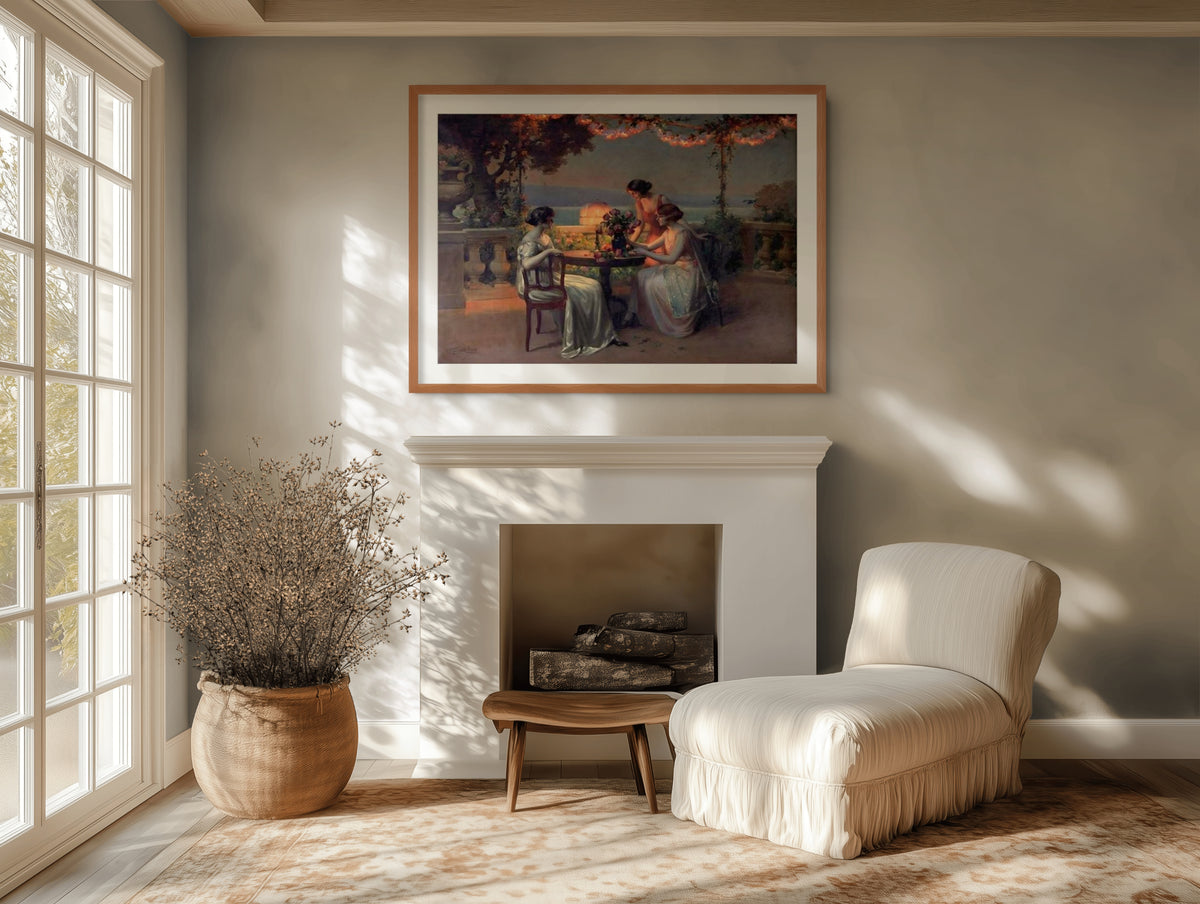 The End of Dinner - Jules-Alexandre Grun - Premium Canvas 430g (gallery quality)