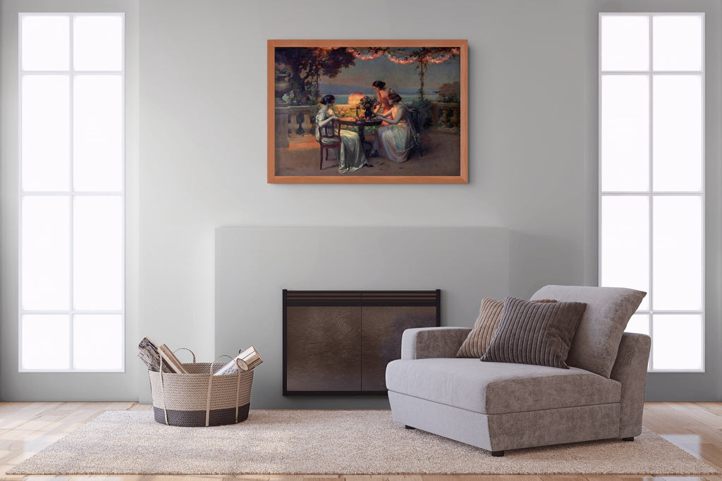 La fin du dîner - Jules-Alexandre Grun - Toile premium 430g (qualité galerie)