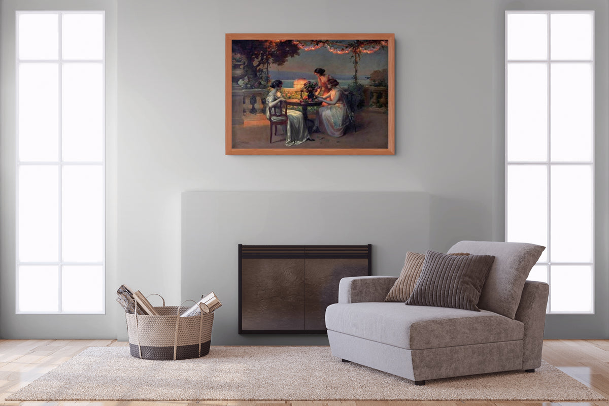 The End of Dinner - Jules-Alexandre Grun - Premium Canvas 430g (gallery quality)