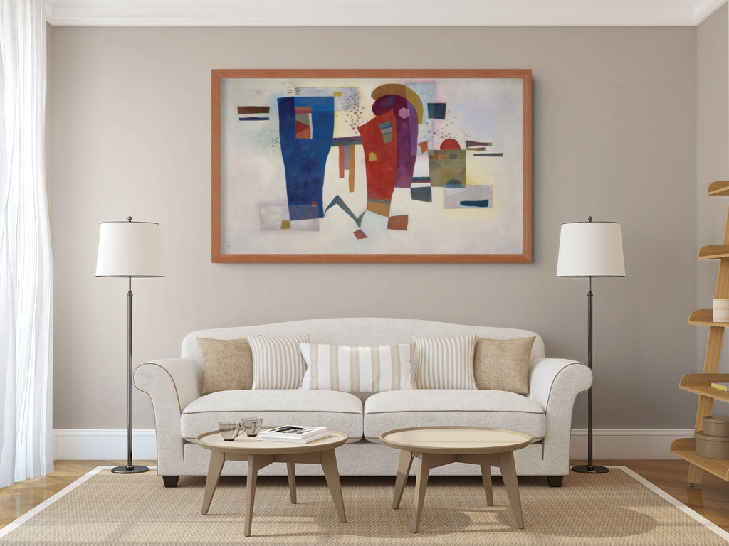 Contraste acompañado - Wassily Kandinsky - Lienzo premium 430g (calidad de galeria)