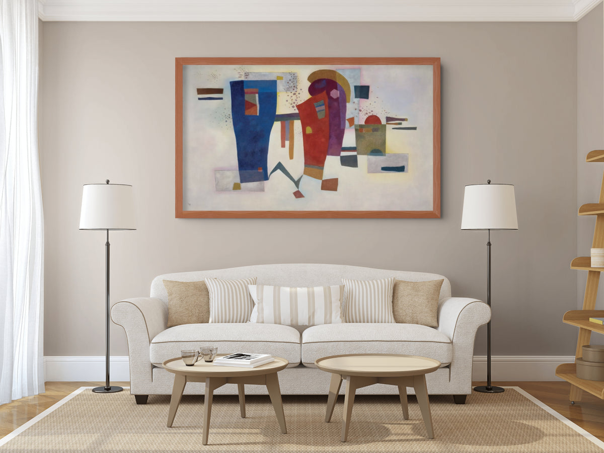 Contraste acompañado - Wassily Kandinsky - Lienzo premium 430g (calidad de galeria)