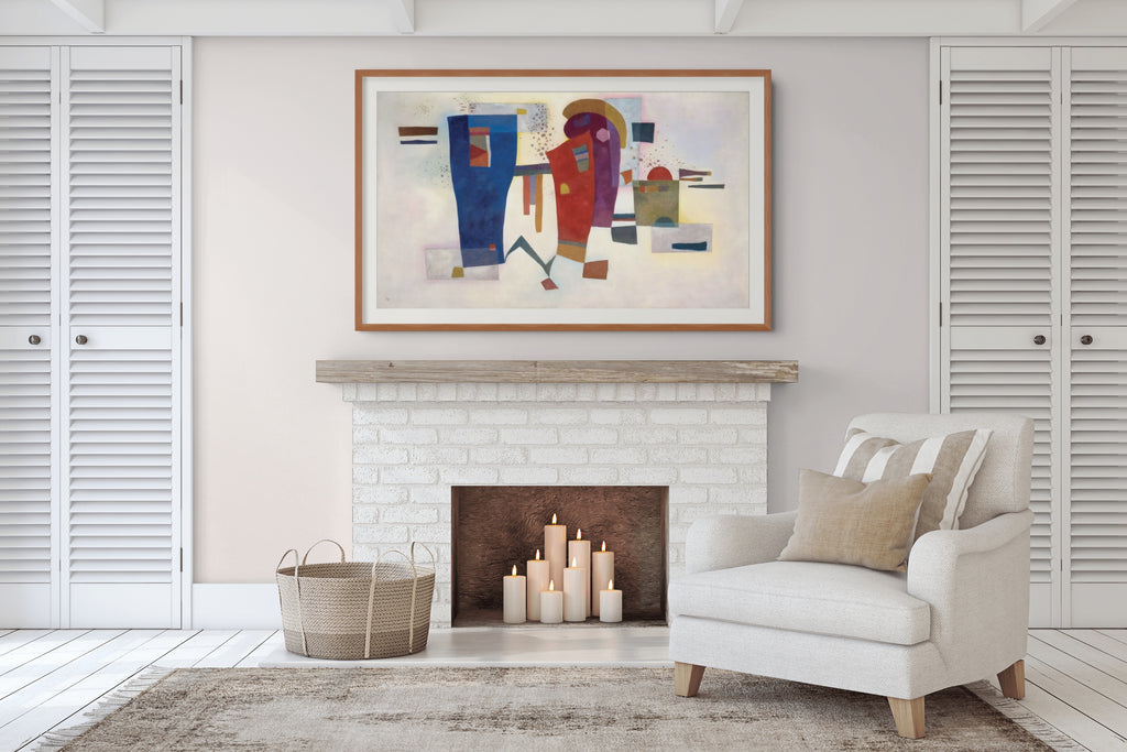 Contraste acompañado - Wassily Kandinsky - Lienzo premium 430g (calidad de galeria)