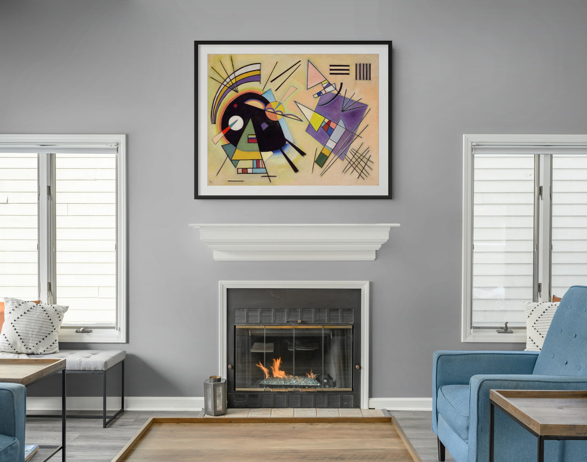 Couple on Horseback - Wassily Kandinsky - Premium 430g canvas (gallery quality)