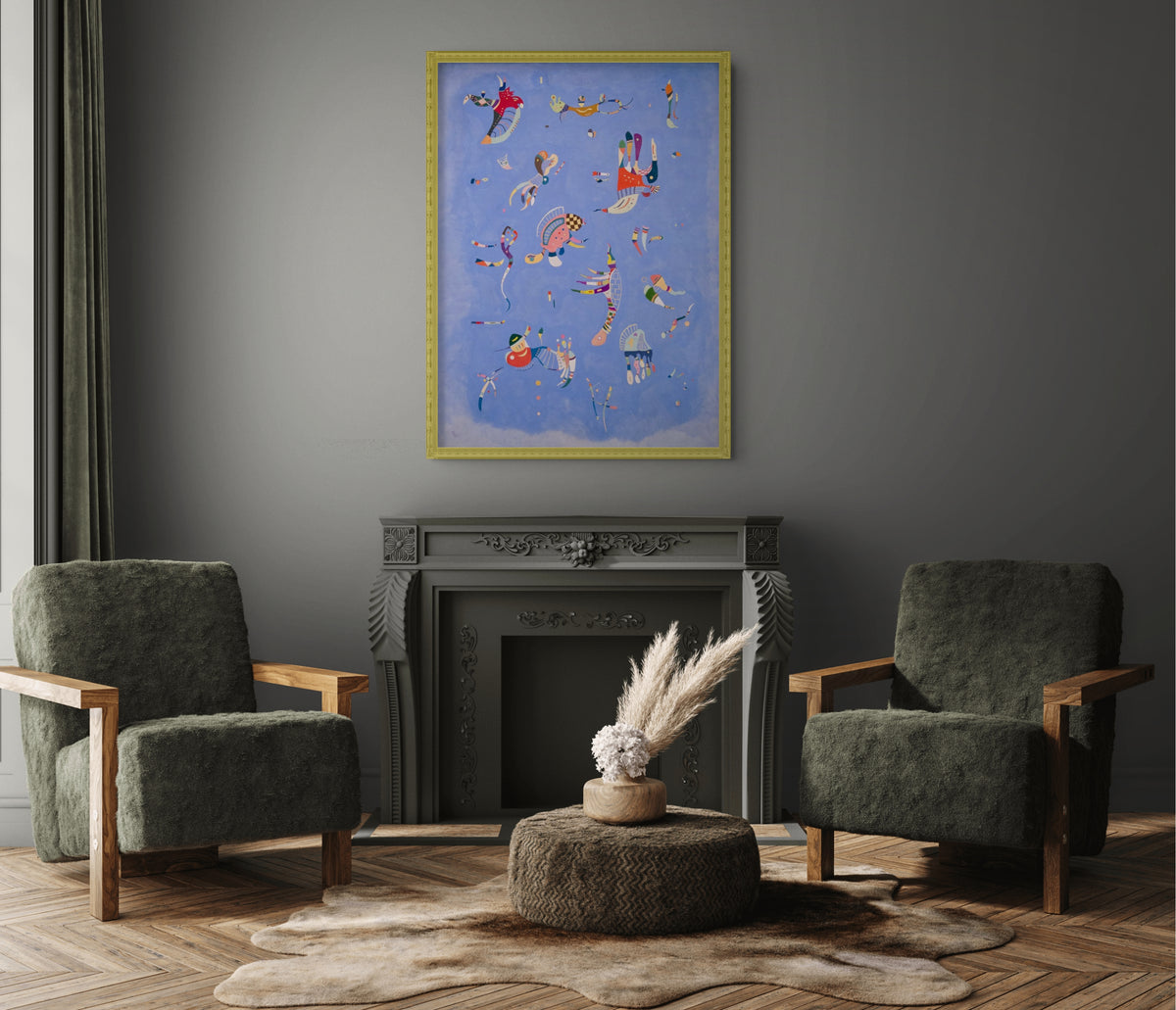 Couple à cheval - Vassily Kandinsky - Toile premium 430g (qualité galerie)