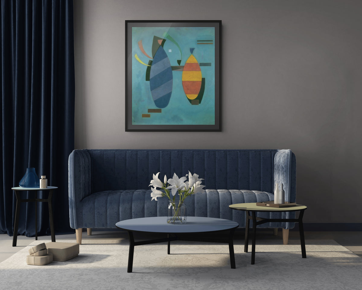 Couple on Horseback - Wassily Kandinsky - Premium 430g canvas (gallery quality)