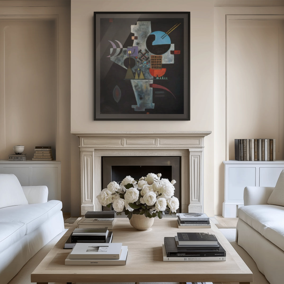 Couple on Horseback - Wassily Kandinsky - Premium 430g canvas (gallery quality)