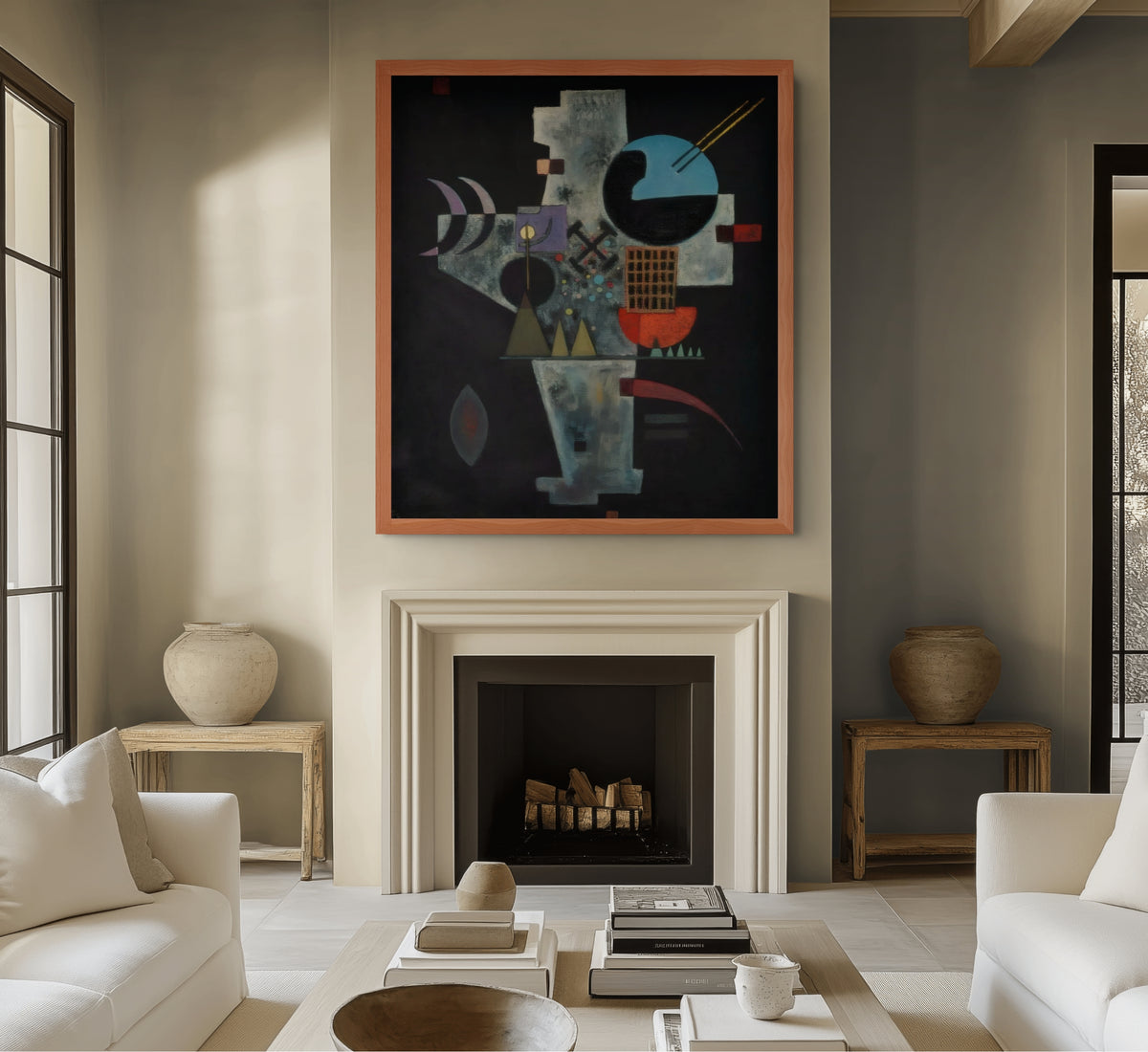 Couple on Horseback - Wassily Kandinsky - Premium 430g canvas (gallery quality)