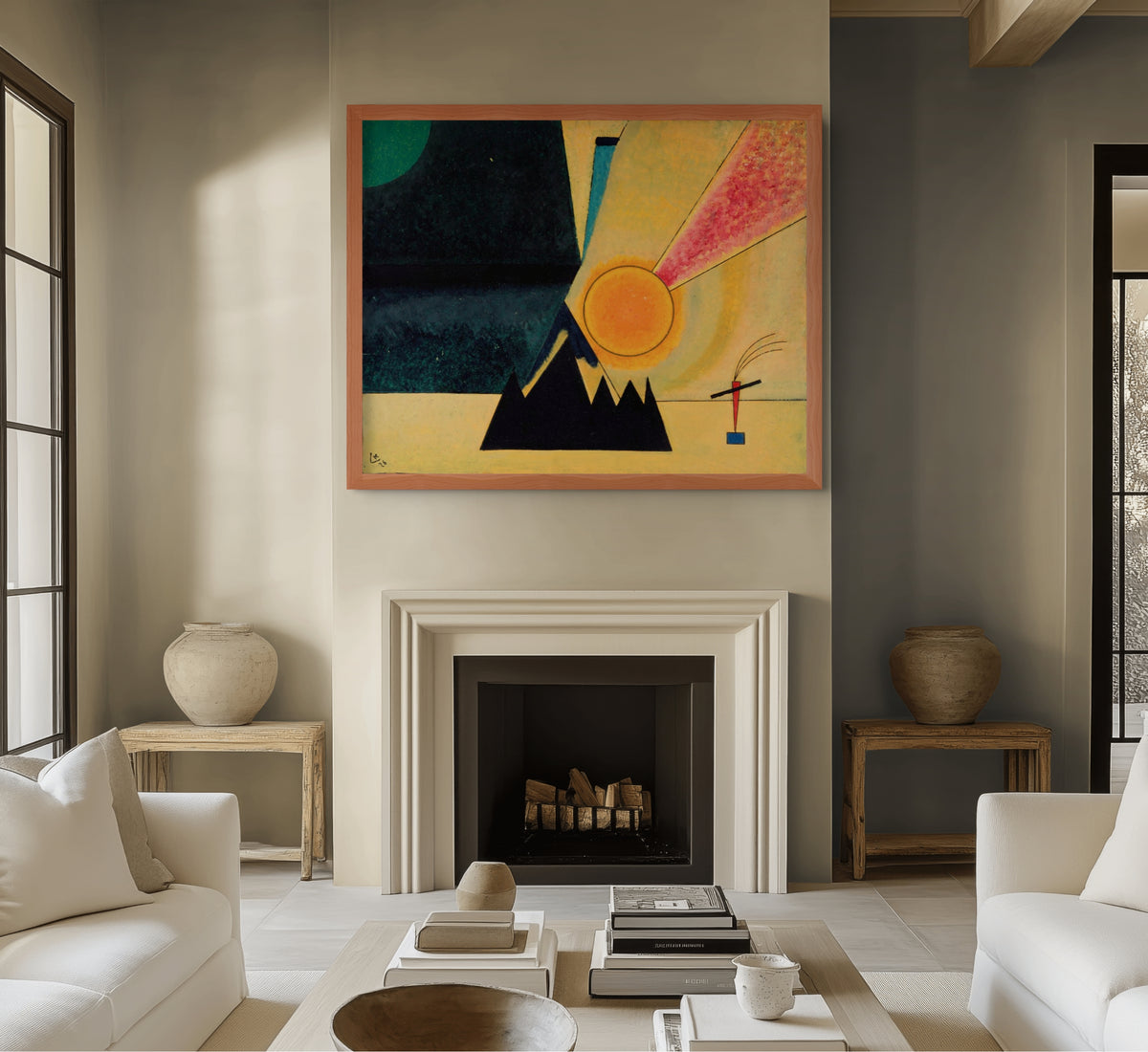 Desarrollo - Wassily Kandinsky - Lienzo premium 430g (calidad de galeria)