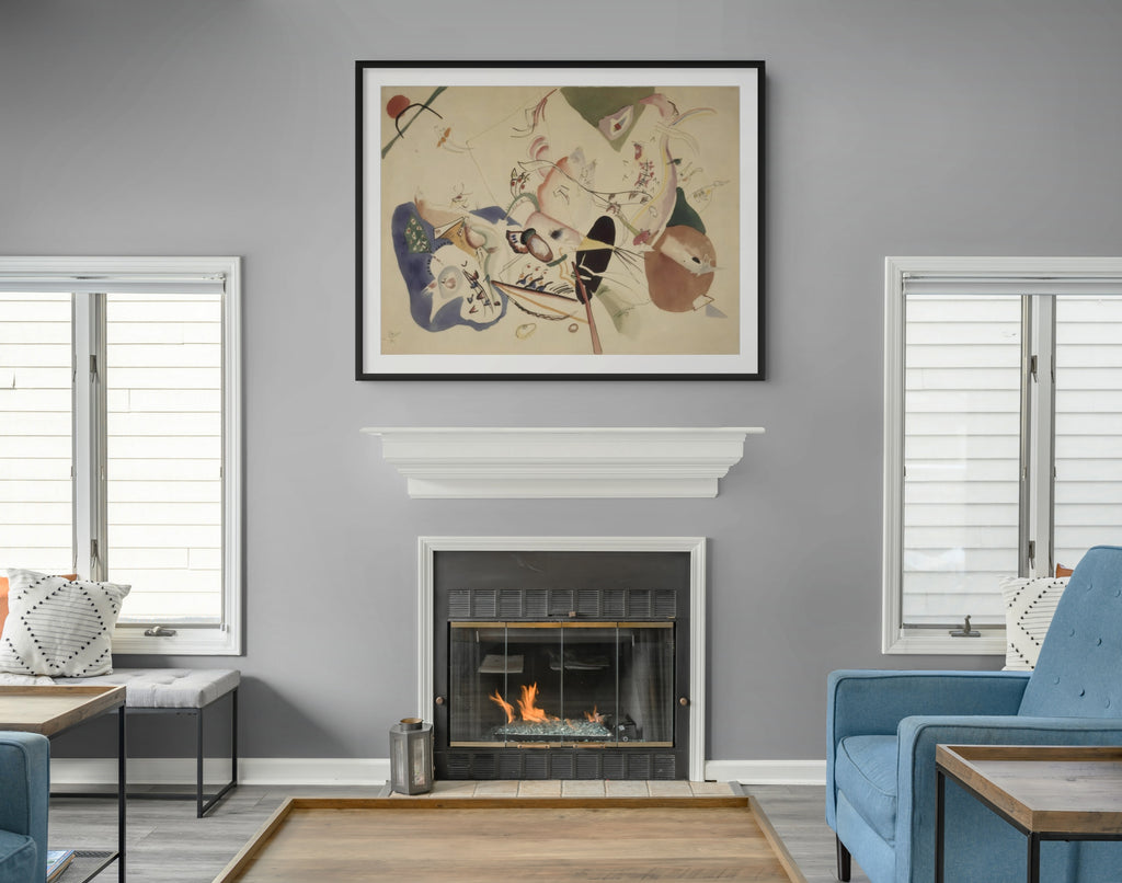 Estudio para En gris - Wassily Kandinsky - Lienzo premium 430g (calidad de galeria)
