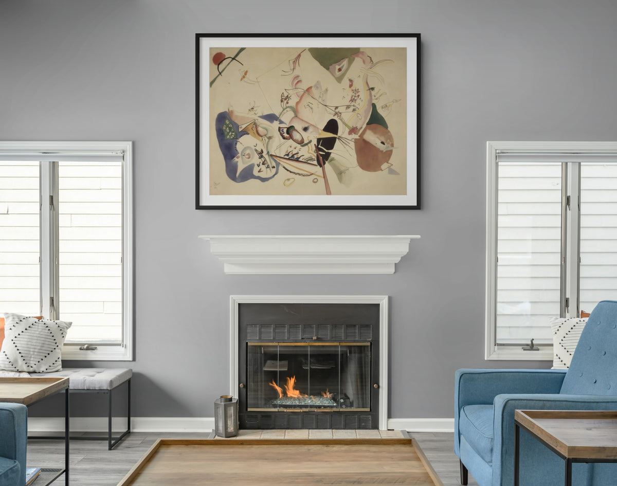 Estudio para En gris - Wassily Kandinsky - Lienzo premium 430g (calidad de galeria)