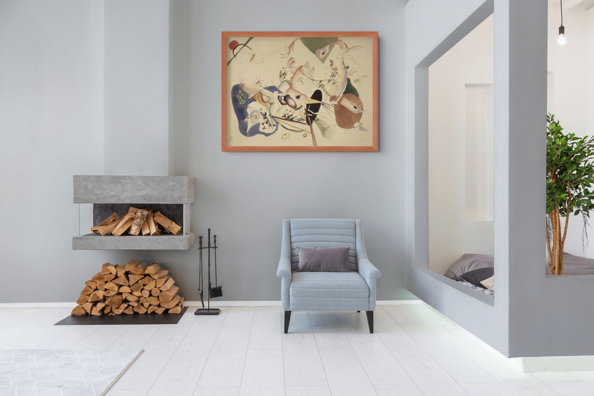 Estudio para En gris - Wassily Kandinsky - Lienzo premium 430g (calidad de galeria)