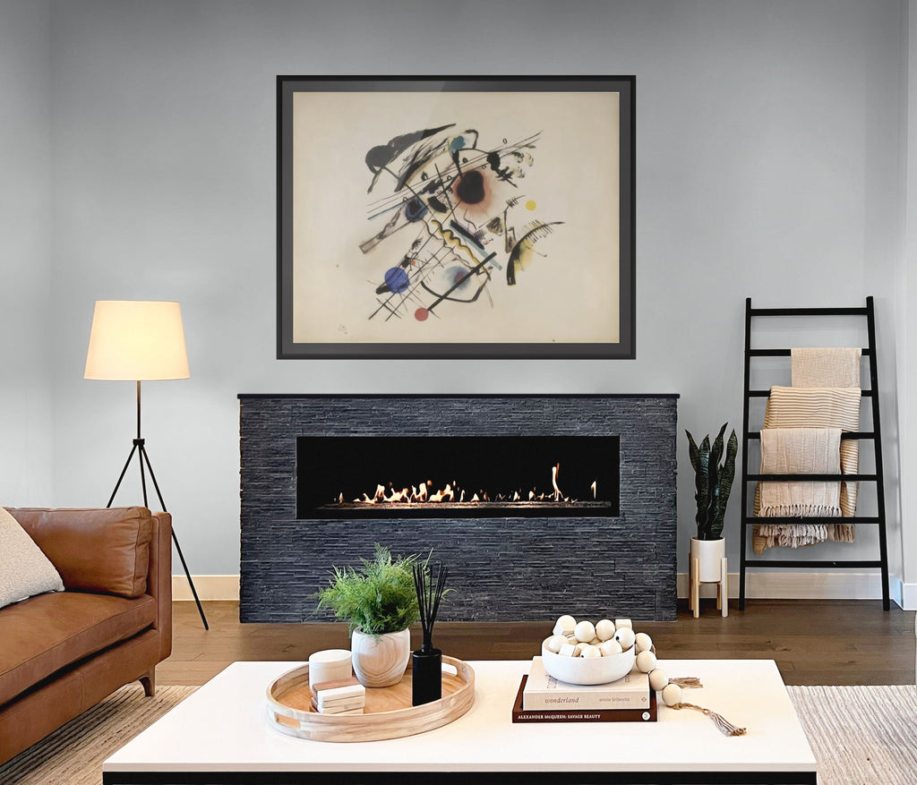 Estudio para Mancha negra - Wassily Kandinsky - Lienzo premium 430g (calidad de galeria)