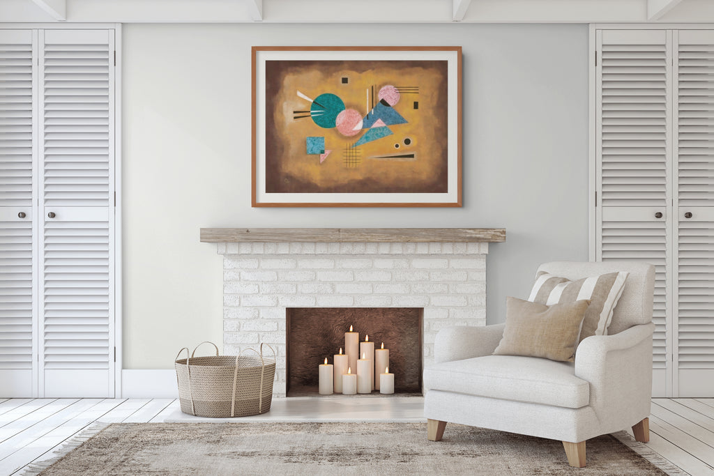 Rosa fusionado - Wassily Kandinsky - Lienzo premium 430g (calidad de galeria)