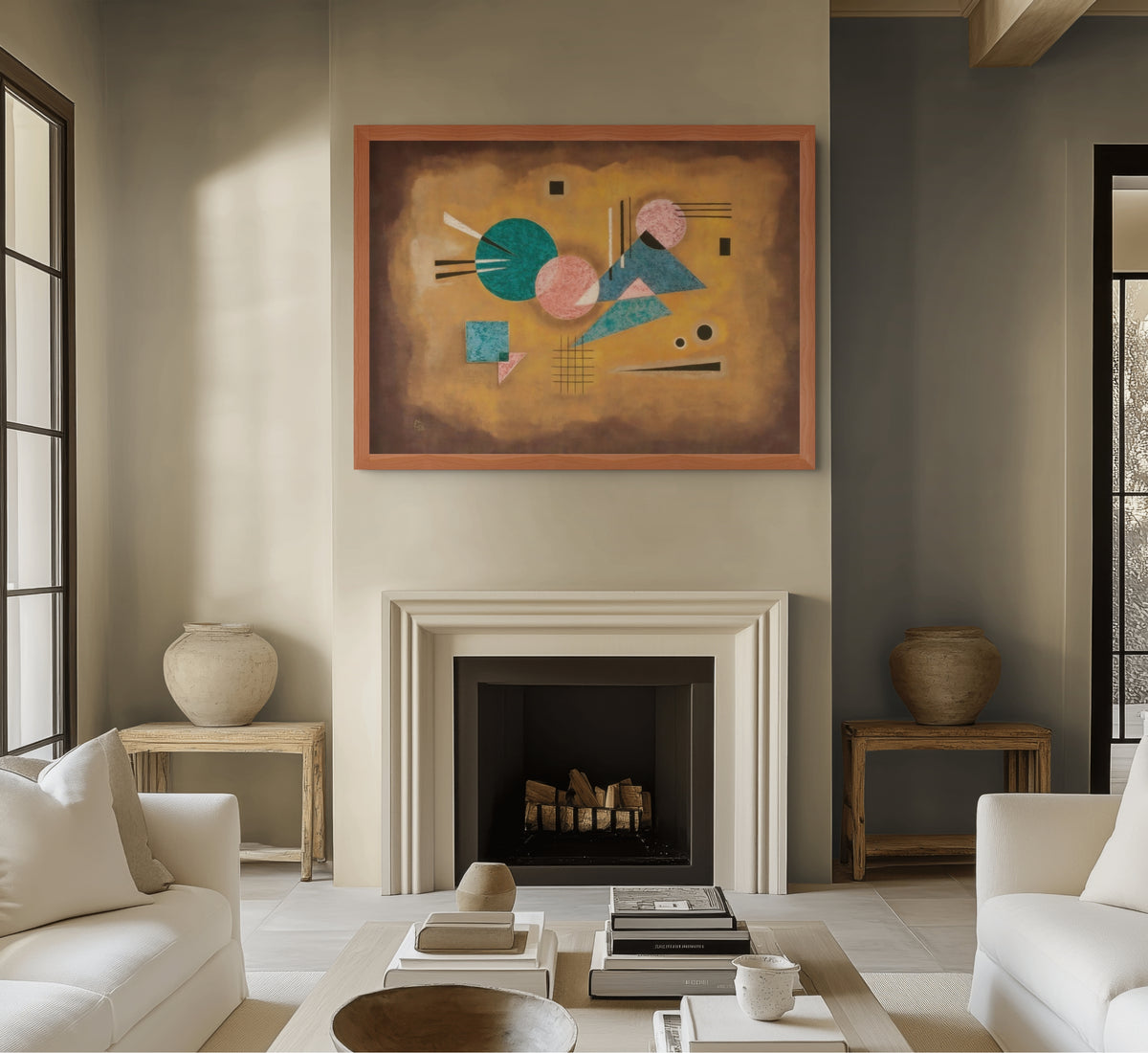 Rosa fusionado - Wassily Kandinsky - Lienzo premium 430g (calidad de galeria)
