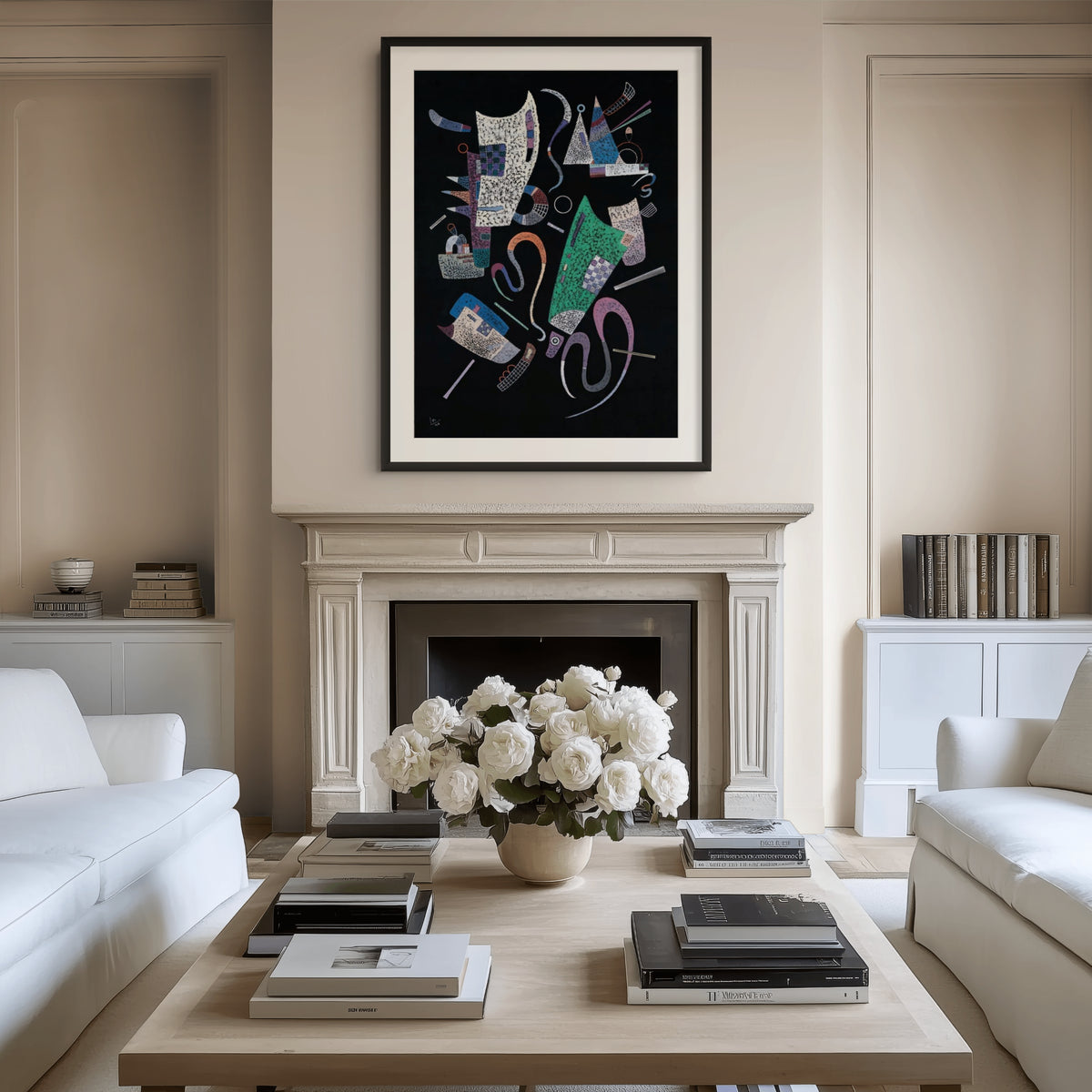 Couple on Horseback - Wassily Kandinsky - Premium 430g canvas (gallery quality)