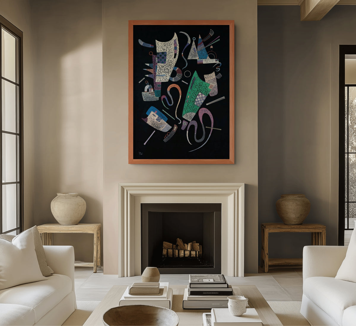 Couple on Horseback - Wassily Kandinsky - Premium 430g canvas (gallery quality)