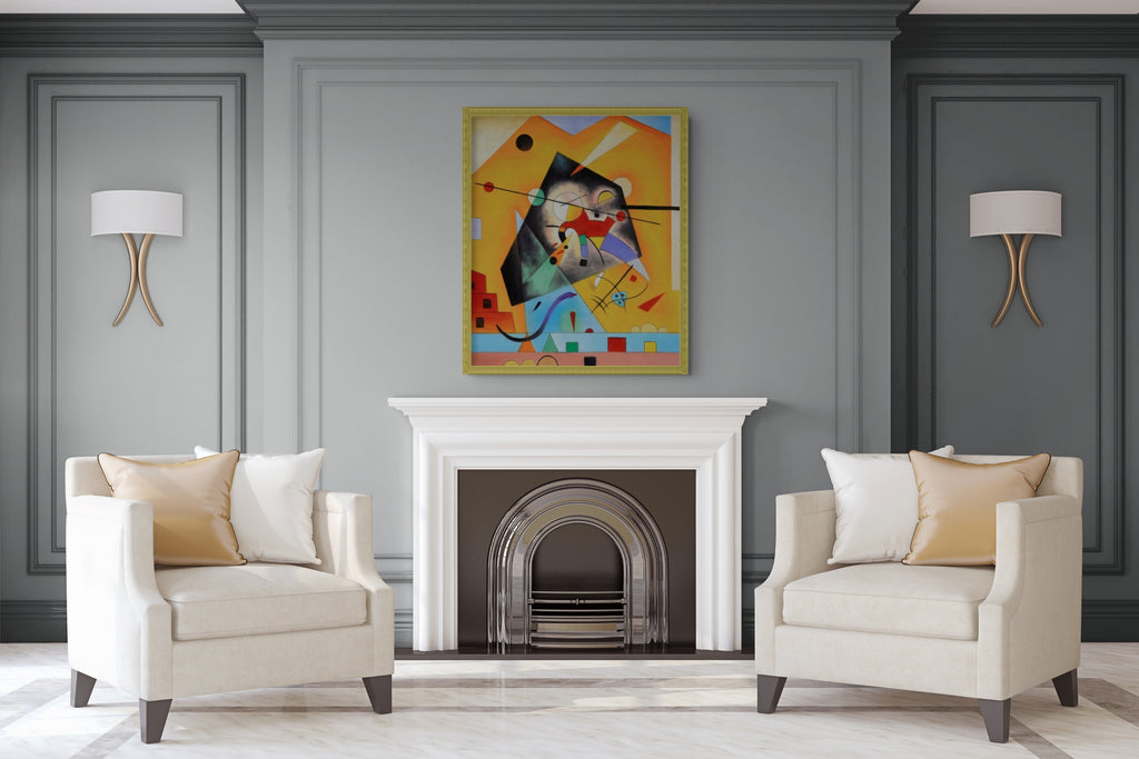 Couple on Horseback - Wassily Kandinsky - Premium 430g canvas (gallery quality)