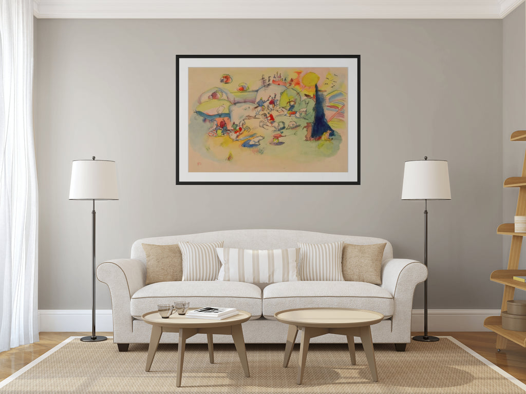 Couple on Horseback - Wassily Kandinsky - Premium 430g canvas (gallery quality)