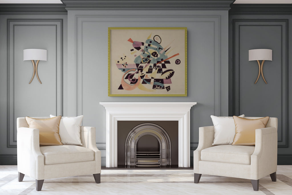 Couple on Horseback - Wassily Kandinsky - Premium 430g canvas (gallery quality)