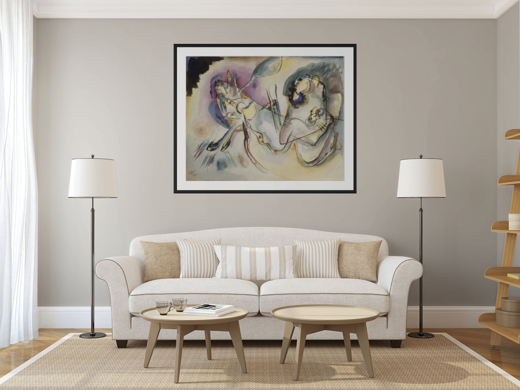 Couple on Horseback - Wassily Kandinsky - Premium 430g canvas (gallery quality)