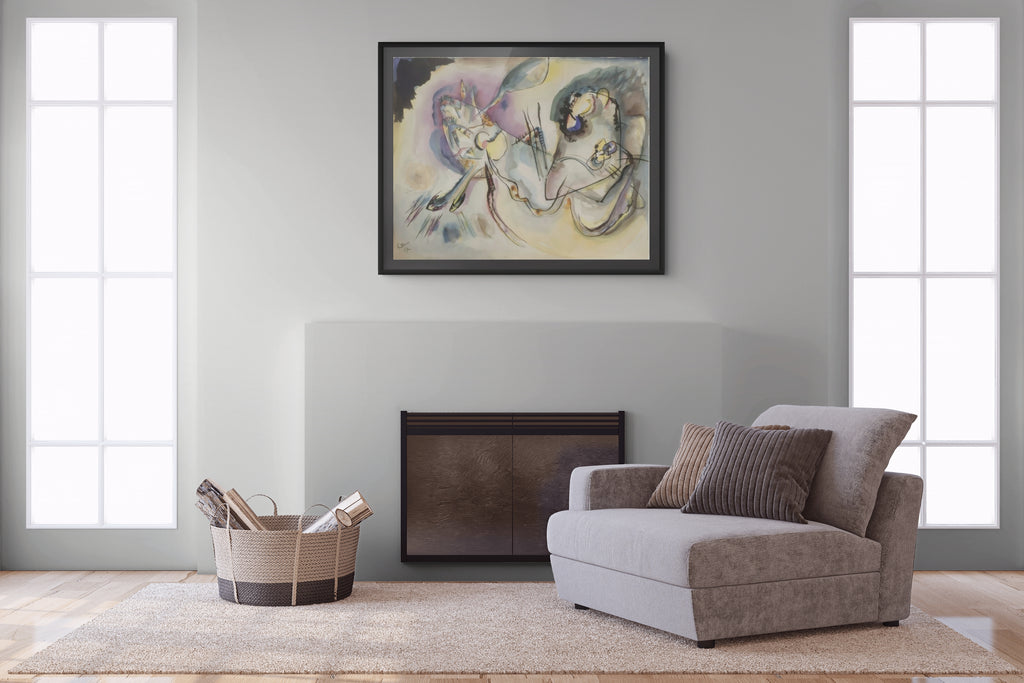Couple on Horseback - Wassily Kandinsky - Premium 430g canvas (gallery quality)