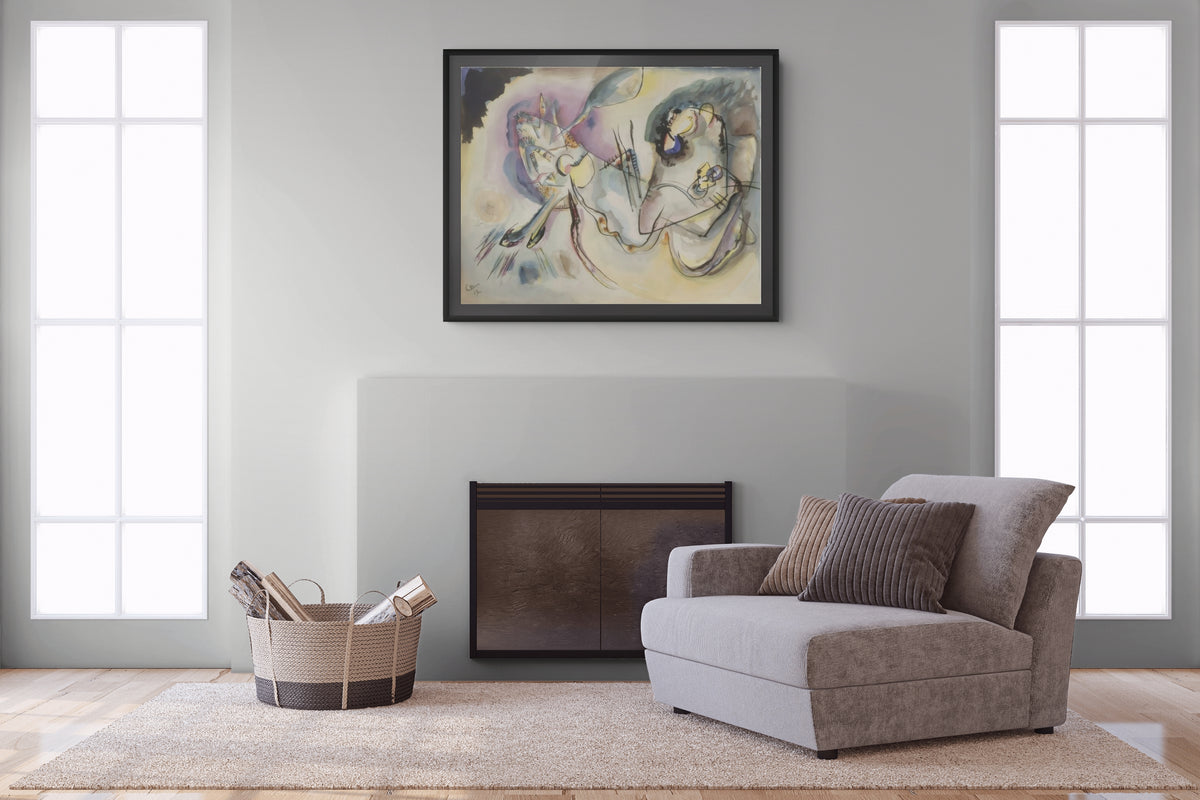 Couple on Horseback - Wassily Kandinsky - Premium 430g canvas (gallery quality)