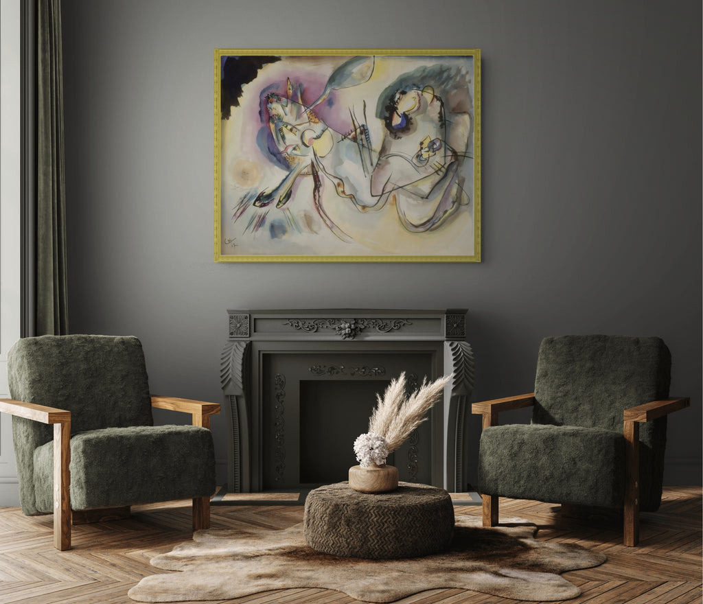 Couple on Horseback - Wassily Kandinsky - Premium 430g canvas (gallery quality)