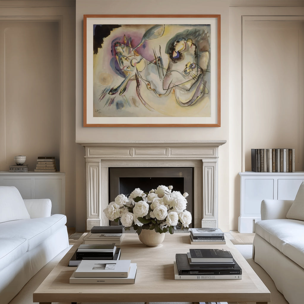 Couple on Horseback - Wassily Kandinsky - Premium 430g canvas (gallery quality)