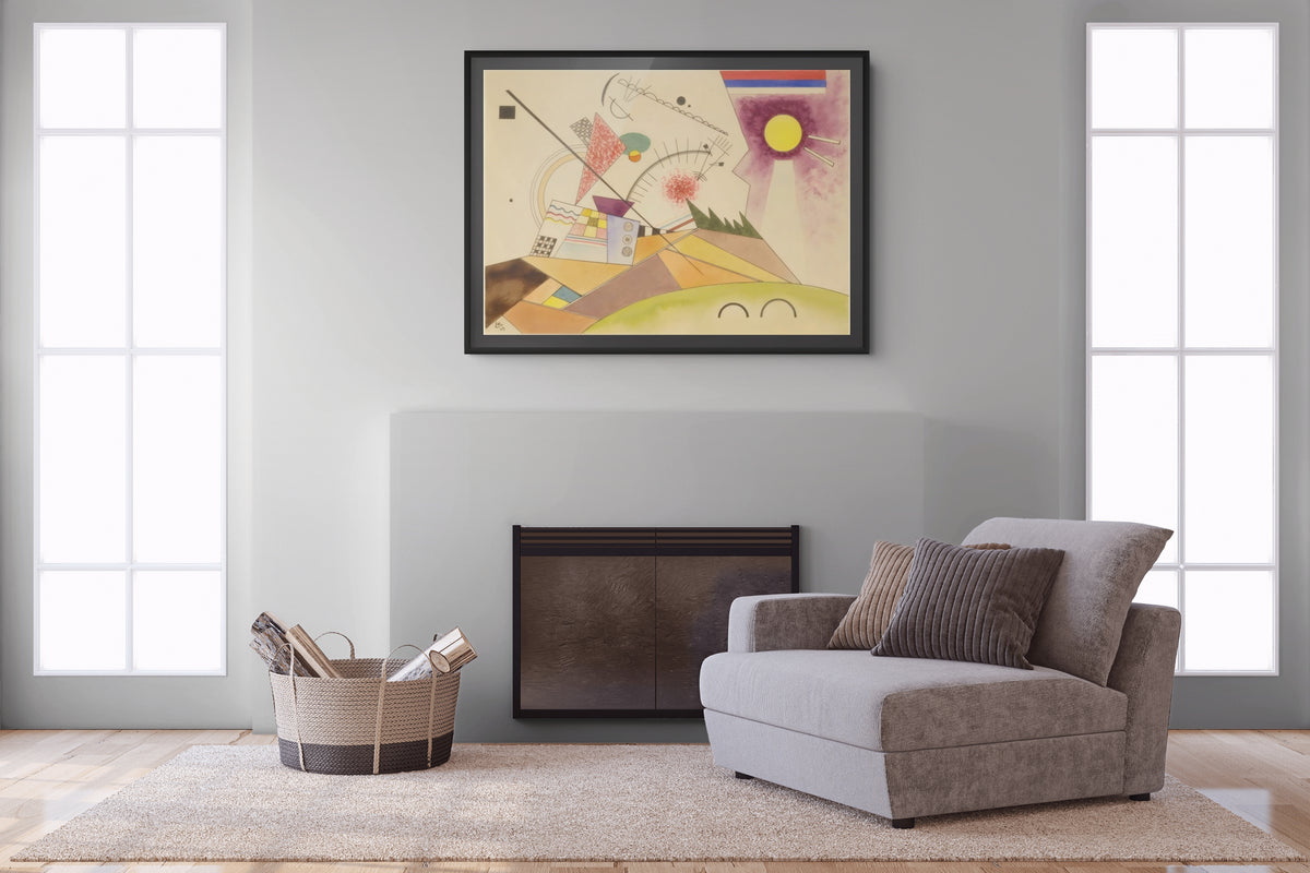 Boceto para "Reposo en movimiento - Wassily Kandinsky - Lienzo premium 430g (calidad de galeria)