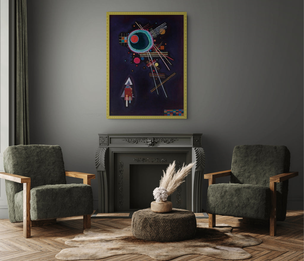Líneas de radiación - Wassily Kandinsky - Lienzo premium 430g (calidad de galeria)